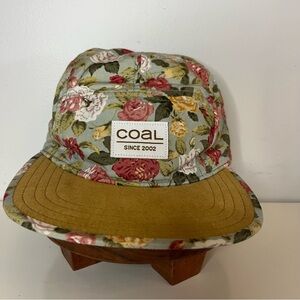 COAL Red and Pink Floral Hat Accessories
